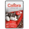 Влажный корм   CALIBRA Cat pouch Premium Chiken&Beef 100g 