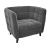 Fotoliu Catifea, Gri inchis DP W310G~Velvet Dark Grey *14 