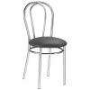 Scaun Metal, Piele artificiala, Negru DP Tulipan V-4 Black" 