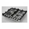 Plita incorporabila cu gaz 4 arzatoare, Arzator Wok, Inox, Argintiu WOLSER WL-KF 6400 Inox Turbo FFD 