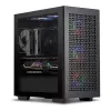 Carcasa fara PSU  DEEPCOOL Micro-ATX Case, CH370 with Side-Window (Tempered Glass SidePanel) Magnetic, without PSU, Pre-installed: Rear 1x120mm fan, Retractable Headset holder, GPU holder, Dust filters, Quick-release SSD mounting, 2xUSB3.0. 1xAudio, Black