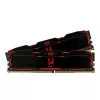 Модуль памяти  GOODRAM 16GB (Kit of 2*8GB) DDR4-3200 IRDM X DDR4 (Dual Channel Kit), PC25600, CL16, Latency 16-20-20, 1.35V, 1024x8, Aluminium BLACK heatsink 