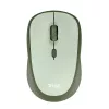 Мышь беспроводная  TRUST Yvi + Eco Wireless Silent Mouse - Green, 8m 2.4GHz, Micro receiver, 800-1600 dpi, 4 button, AA battery, USB 