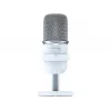 Microfon  HyperX SOLOCAST, WHITE for the streaming, Sampling rates: 48 / 44.1 /32 / 16 / 8 kHz, 20Hz-20kHz, Tap-to-Mute sensor with LED indicator, Flexible, Adjustable stand, Cardioid polar pattern, Boom arm and mic stand, Cable length: 2m, Black,  USB