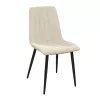 Scaun  DP DC-90~BGF166-2 Beige Velvet+Black Legs 