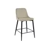 Scaun de bar Catifea, Pudra DP Small~Beige+Black legs 