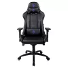 Fotoliu Gaming 130 kg, 165-190 cm, Negru, Albastru AROZZI Verona Signature PU, Black /Blue logo 