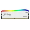 RAM  KINGSTON 16GB DDR4-3600 FURY® Beast DDR4 RGB Special Edition, PC28800, CL18, 1.35V, Auto-overclocking, Asymmetric WHITE heat spreader, Dynamic RGB effects featuring Kingston FURY Infrared Sync technology, Intel XMP Ready (Extreme Memory Profiles) 