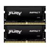 Модуль памяти  KINGSTON 64GB (Kit of 2*32GB) DDR4-3200 SODIMM FURY® Impact, PC25600, CL20, 2Rx8, 1.2V Intel® XMP 2.0 (Extreme Memory Profiles) 