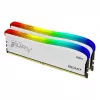 RAM  KINGSTON 16GB (Kit of 2*8GB) DDR4-3200 FURY® Beast DDR4 RGB Special Edition, PC25600, 1Rx8, CL16, 1.35V, Auto-overclocking, Asymmetric WHITE heat spreader, Dynamic RGB effects featuring Kingston FURY Infrared Sync technology, Intel XMP Ready (Extrem 