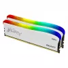 Модуль памяти  KINGSTON 16GB (Kit of 2*8GB) DDR4-3200 FURY® Beast DDR4 RGB Special Edition, PC25600, 1Rx8, CL16, 1.35V, Auto-overclocking, Asymmetric WHITE heat spreader, Dynamic RGB effects featuring Kingston FURY Infrared Sync technology, Intel XMP Ready (Extrem 