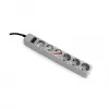 Сетевой фильтр  GEMBIRD SPG3-B-6C, 5 Sockets, 1.8m, up to 250V AC, 16 A, safety class IP20, Grey 