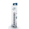 Prelungitor cu protectie  GEMBIRD SPG6-B-6C, 6 Sockets, 1.8m, up to 250V AC, 16 A, safety class IP20, Grey 