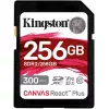 Карта памяти  KINGSTON 256GB SD Class10 UHS-II U3 (V90) Canvas React Plus, Ultimate, Read: 300Mb/s, Write: 260Mb/s, Capture 4K/8K Ultra-HD  