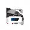 USB flash drive  KINGSTON 64GB USB-С3.2 DataTraveler 80M, Black/Blue, USB-C, Cap design, Stylish slim plastic casing fits, Keyring Loop (Read 200 MByte/s) 