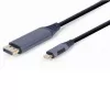 Кабель USB  GEMBIRD Type-C to DisplayPort male adapter cable, space grey, 1.8 m 