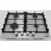 Plita incorporabila cu gaz 4 arzatoare, 60 cm, Inox WOLSER WL- 64G White Glass ECO 