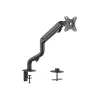 Suport pentru monitor  GEMBIRD Arm for 1 monitor 17"-32" - Gembird MA-DA1-02, Adjustable desk display mounting arm, Gas spring 2-8kg, VESA 75/100, arm rotates, extends and retracts, tilts to change reading angles, and allows to rotate display from landscape-to-portrait mode 
