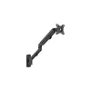 Suport pentru monitor  GEMBIRD Monitor wall mount arm for 1 monitor up to 27" Gembird MA-WA1-02, Adjustable wall display mounting arm (rotate, tilt, swivel), VESA 75/100, up to 9 kg, black 