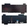 Tastatura  ASUS FX504 FX505 FX705 FX80 FX86 series w/Backlit w/o frame "ENTER"-small ENG/RU Black Original 