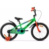 Bicicleta 16", 3-6 ani, 1 viteza, Verde, Oranj AIST Pluto 16" (мальчик) зеленый с оранжевым 16 сталь 1 V-brake ножной пласт. крылья, звонок, боковые колеса 