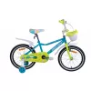 Bicicleta  AIST Wiki 20"(девочка) голубой с желтым 20 сталь 1 V-brake ножной пласт. крылья, звонок, боковые колеса, корзина 