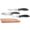 Набор ножей 18, 12, 9, 7 cm , Otel inoxidabil, Negru Rondell RD-462 