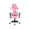 Игровое геймерское кресло Gazlift, 120 kg, 127-135 cm, Roz, Alb Havit GC932, Headrest & Lumbar cushion, 2D Armrest, 166 degrees, Pink 