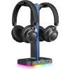 Gaming Headset Stand   Havit GamiTH650, 270x150x100mm, 2xUSB 2.0, RGB, Cable organizer 