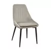 Scaun Stofă, Bej, Negru DP Florida~Camel catifea+black leg HLR9 