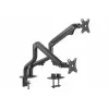Разное  GEMBIRD Table/desk 2-display mounting arm (rotate,tilt,swivel),17”-32”,up to 8 kg,VESA:75x75,100x100 