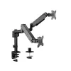 Suport pentru monitor  GEMBIRD Table/desk 2-display mounting arm (rotate,tilt,swivel),17”-32”,up to 9 kg,VESA:75x75,100x100 