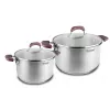 Set cratite 3.3 l, 5.6 l, 20 cm, 24 cm, Inox,  Rondell RDS-822 