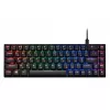 Игровая клавиатура  2E KG370 RGB 68key Gateron Blue Switch USB Black UKR 