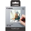 Hirtie roll  CANON XS-20L EU26 - Canon Color Ink/Label Set XS-20L (Photo Paper 72x85 mm (20 Sheets) + Ink Set), Compatible to Canon SELPHY QX10 