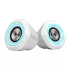 Boxa  EDIFIER Gaming G1000 White, RMS 2x2.5W, Bluetooth V5.3, 12 light effects enhance the gaming experience, Bluetooth/USB sound card/AUX input available 