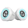 Колонка  EDIFIER GAMING G1000 WHITE, RMS 2X2.5W, BLUETOOTH V5.3, 12 LIGHT EFFECTS ENHANCE THE GAMING EXPERIENCE, BLUETOOTH/USB SOUND CARD/AUX INPUT AVAILABLE 