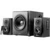 Колонка  EDIFIER S351DB BLACK, 2.1/ RMS 150W (70W+ 2X40W), AUDIO IN: BLUETOOTH 5.1 APTX WIRELESS SOUND, RCA X2, PC, AUX, OPTICAL, COAXIAL, REMOTE CONTROL, ALL WOODEN, (SUB.8" + SATL.(3,5"+1")) 
