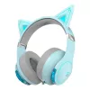 Casti cu microfon  EDIFIER G5BT CAT Blue / Bluetooth Gaming On-ear headphones with microphone, RGB, 3.5mm / Bluetooth V5.2, Playback time 20 hours (light on); 36 hours (light off), Cute detachable cat ear with hall sensors, foldable design 
