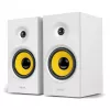 Boxa  EDIFIER R1080BT White, 2.0/ 24W (2x12W) RMS, 4" Mid-range and bass drivers + 0.75" treble drivers, built-in DSP chip, Bluetooth V5.1, line In and AUX Inputs, classic wooden enclosure, top-mounted buttons 