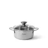 Кастрюля с крышкой 0.9 l, 14 cm, Inox FISSMAN Bambino 5273  