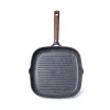 Tigaie grill 28 cm, Aluminiu, Greblon C2, Negru FISSMAN Milano 14275  
