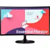 Monitor  Samsung 23.5" S24C360E. Black, Curved-VA, 1920x1080, 75Hz, FreeSync, 4ms,250cd,MegaDCR,D-Sub+HDMI 