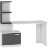 Стол офисный  MP Table 1 graphite/white 