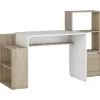 Masa de birou  Magnusplus Table 2 oak sonoma/white 