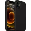 Чехол  HELMET Case Liquid Silicone iPhone 12 Mini, Black 