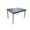 Раздвижной стол  Magnusplus Max 5 80x120/150 blat grafit podstawa bialy 