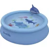 Надувной бассейн 770 l, 190 x 190 x 47 cm, 3+ SunClub Детский бассейн с фонтаном SunClub Shark 3D Spray (17822) 