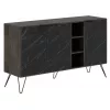 Comoda PAL, Maro inchis, Negru MLAND CLARA CONSOLE - DARK BROWN - BENDIR 