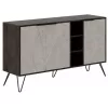 Комод PAL, Maro inchis, Alb Mobiland  CLARA CONSOLE - DARK BROWN - LAGINA 